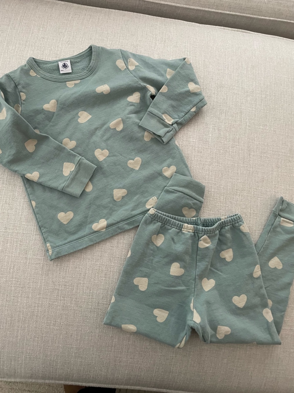 Petit bateau Cotton heart kids outfit